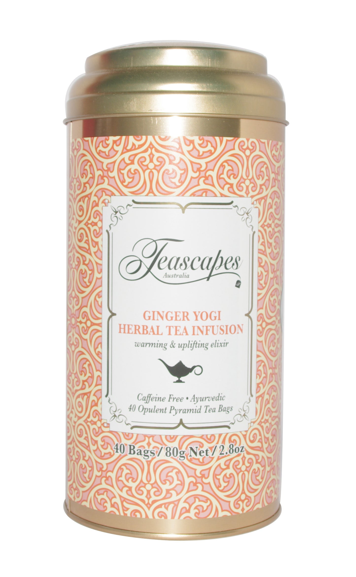 Ginger Yogi Pyramid Tea Bags - 40 bag tin