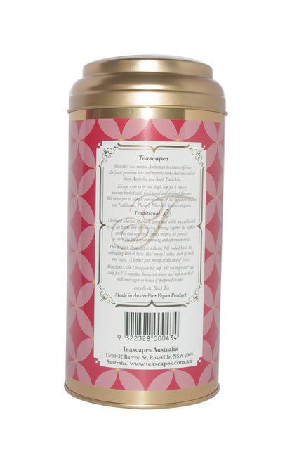 English Breakfast Organic Tea 200g Tin