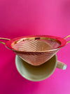 Cone Tea Strainer in Rose Gold