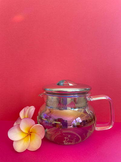 Iridescent Glass Teapot with Infuser 350ml